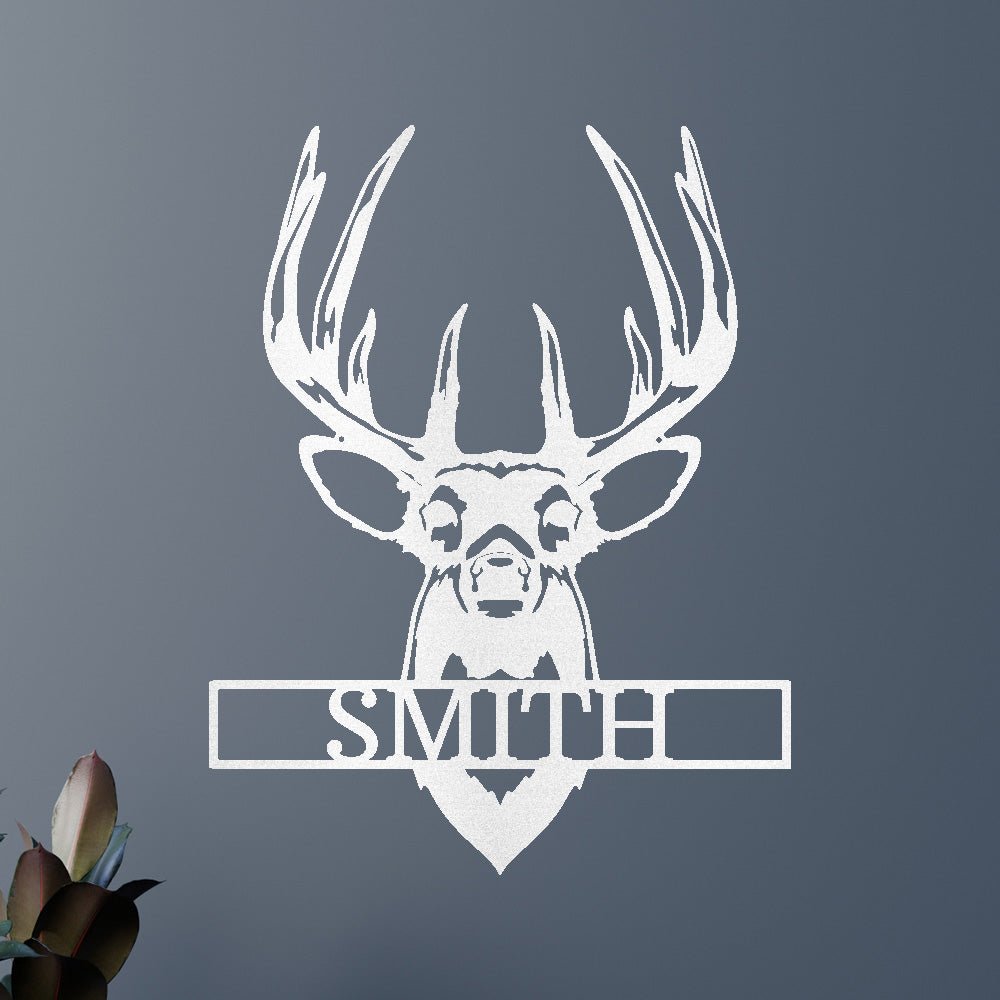 Buck Mount Geyik Kişiselleştirilmiş Hediyeler - Özel Metal Tabela