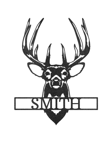 Buck Mount Geyik Kişiselleştirilmiş Hediyeler - Özel Metal Tabela