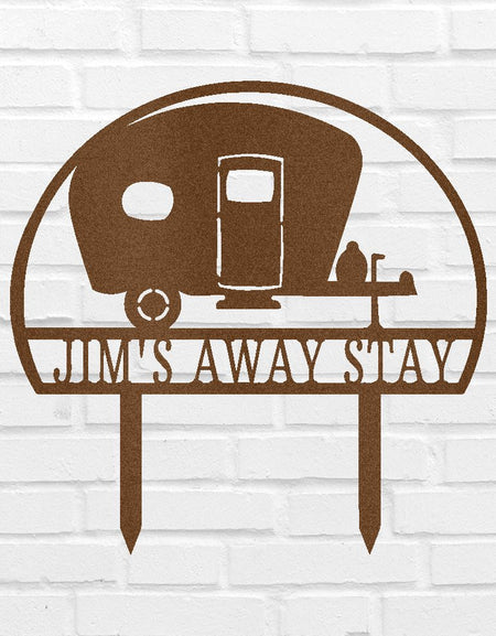 Kamp Alanı Kişiselleştirilmiş Hediyeler - Özel Metal Tabela