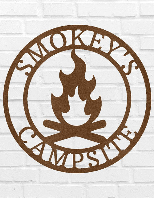 Load image into Gallery viewer, Campfire Personalized Gifts - Custom Metal Sign
