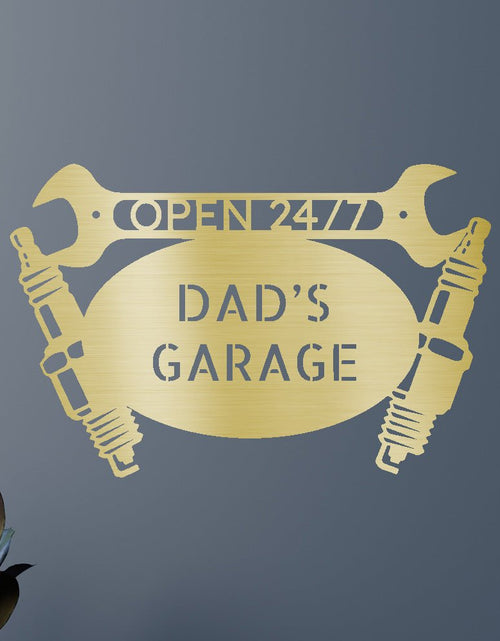 Load image into Gallery viewer, Car Dad&#39;s Garage Personalized Gifts - Custom Metal Sign
