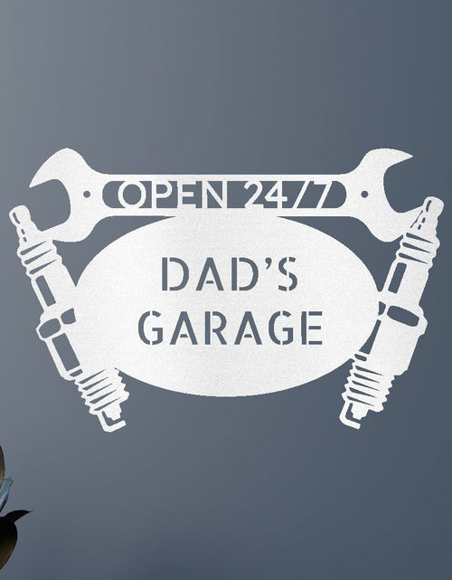 Load image into Gallery viewer, Car Dad&#39;s Garage Personalized Gifts - Custom Metal Sign
