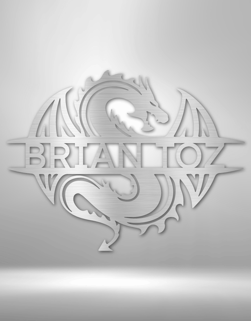 Load image into Gallery viewer, Celtic Dragon Personalized Gifts - Custom Metal Sign
