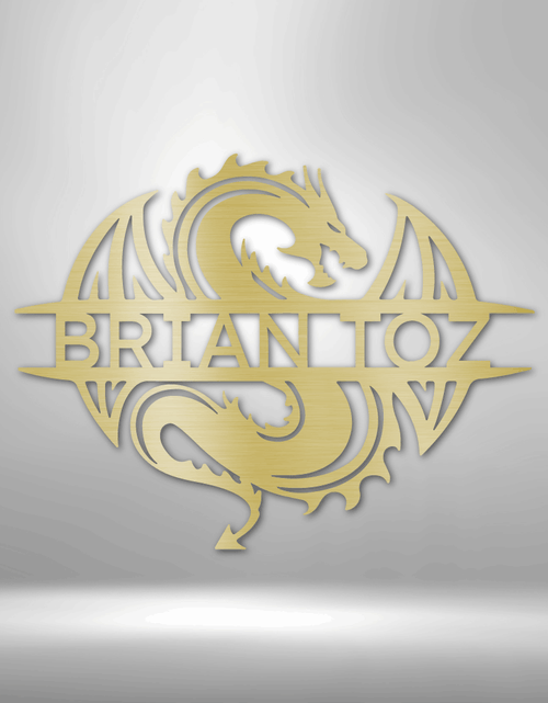 Load image into Gallery viewer, Celtic Dragon Personalized Gifts - Custom Metal Sign
