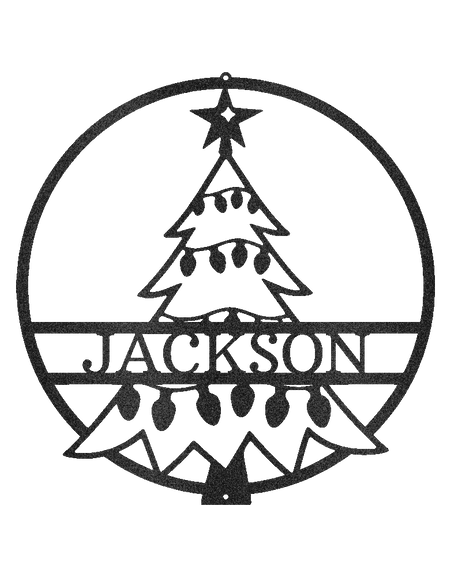 Kişiye Özel Noel Ağacı Hediyeleri - Özel Metal Tabela