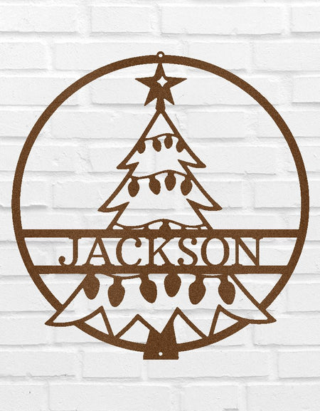 Kişiye Özel Noel Ağacı Hediyeleri - Özel Metal Tabela