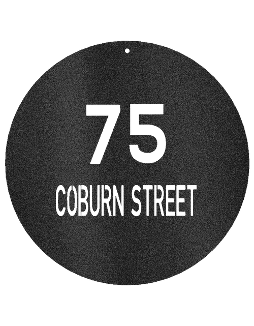 Load image into Gallery viewer, Circle Home Address Personalized Gifts - Custom Metal Sign
