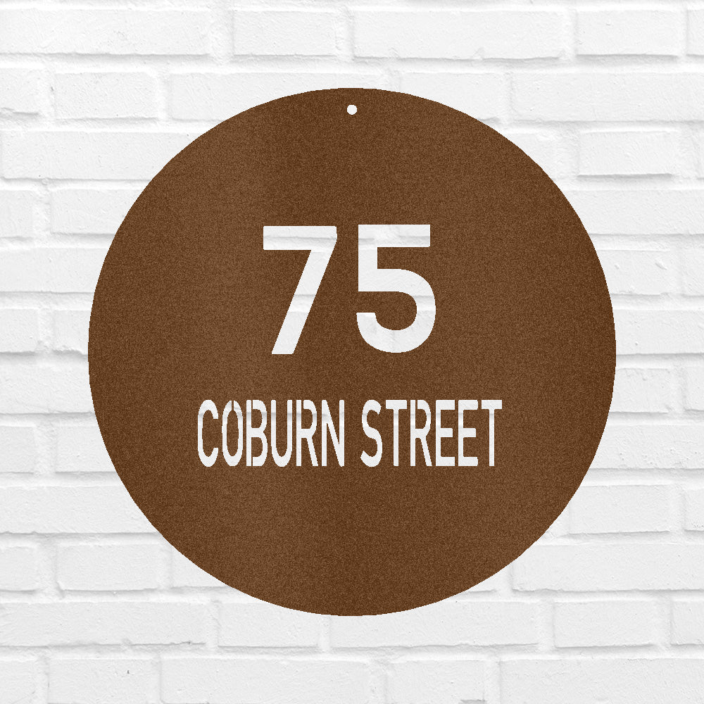personalized-circle-home-address-metal-wall-art-classic-metal-sign-monogram-485992