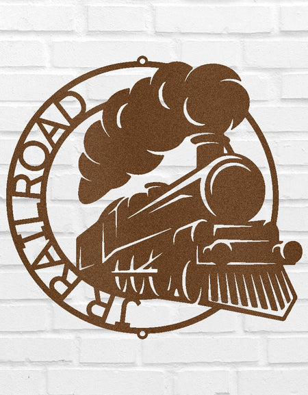 Klasik Tren Demiryolu Yol Yüzüğü Kişiselleştirilmiş Hediyeler - Özel Metal Tabela