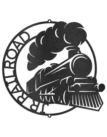 Klasik Tren Demiryolu Yol Yüzüğü Kişiselleştirilmiş Hediyeler - Özel Metal Tabela