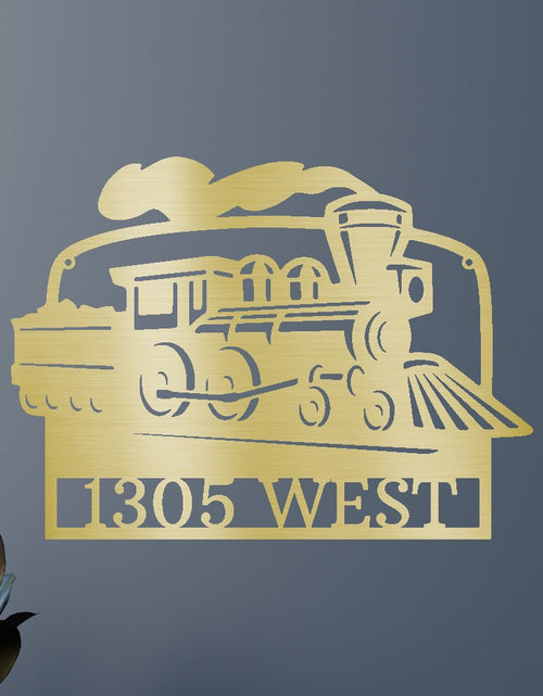 Load image into Gallery viewer, Coal Train Personalized Gifts - Custom Metal Sign
