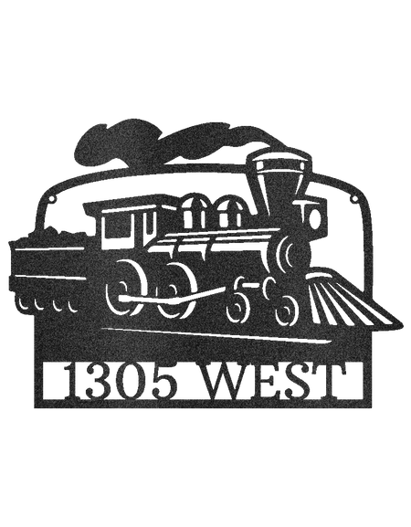 Kömür Treni Kişiselleştirilmiş Hediyeler - Özel Metal Tabela