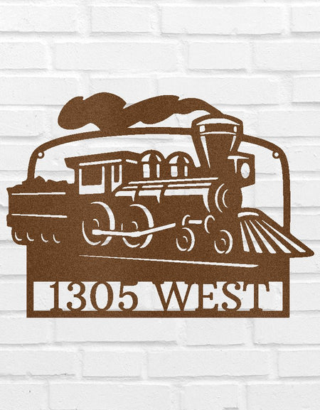 Kömür Treni Kişiselleştirilmiş Hediyeler - Özel Metal Tabela