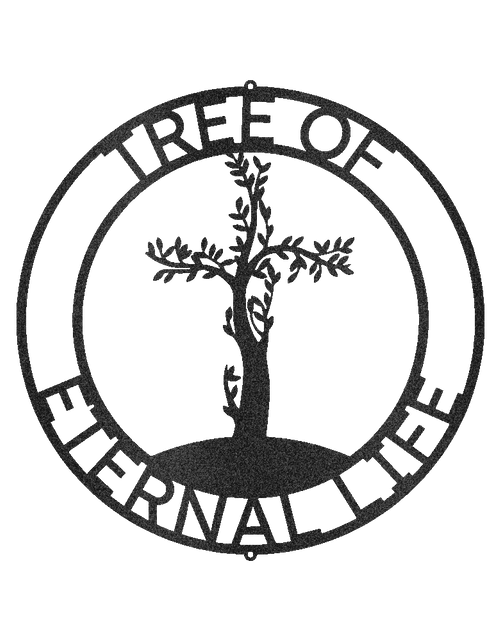 Load image into Gallery viewer, Cross Tree Personalized Gifts - Custom Metal Sign
