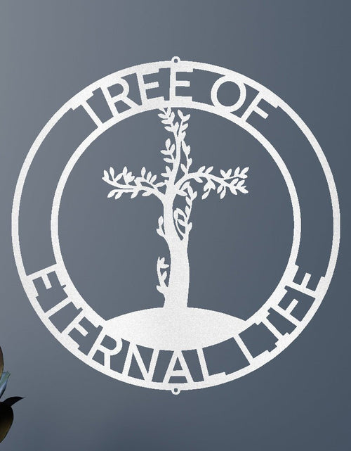 Load image into Gallery viewer, Cross Tree Personalized Gifts - Custom Metal Sign
