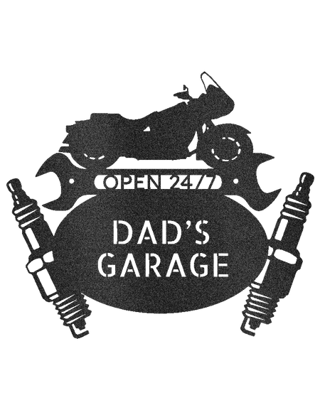 Cruiser Mechanic Garage Kişiselleştirilmiş Hediyeler - Özel Metal Tabela