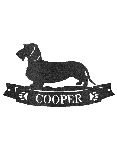Dachshund Banner Personalized Gifts - Custom Metal Sign