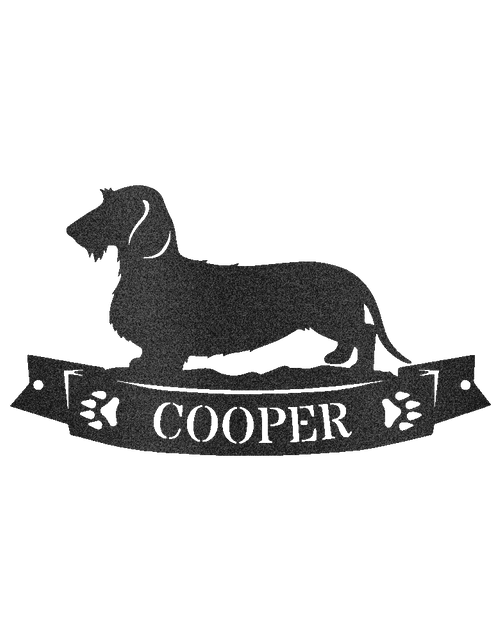 Resmi Galeri görüntüleyicisine yükleyin, Dachshund Afişi Kişiselleştirilmiş Hediyeler - Özel Metal Tabela
