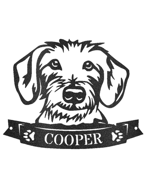 Load image into Gallery viewer, Dachshund Face Personalized Gifts - Custom Metal Sign
