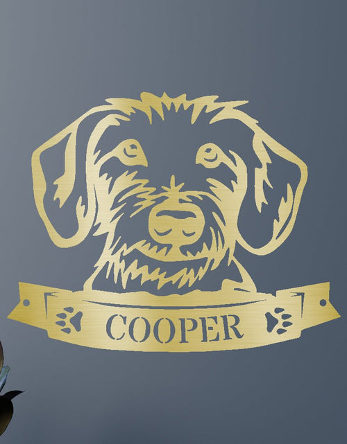 Load image into Gallery viewer, Dachshund Face Personalized Gifts - Custom Metal Sign
