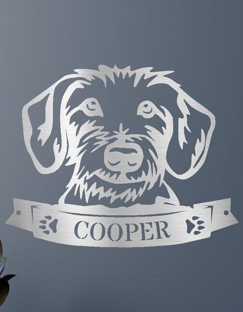 Load image into Gallery viewer, Dachshund Face Personalized Gifts - Custom Metal Sign
