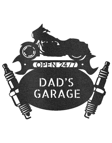 Dad Garage Sign - Custom Metal Sign, Gift For Father, Christmas Gift