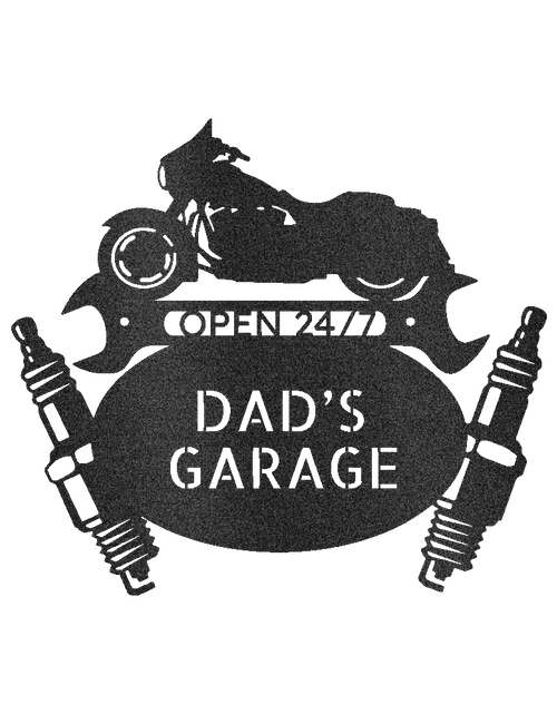 Resmi Galeri görüntüleyicisine yükleyin, Baba Garaj Tabelası - Özel Metal Tabela, Baba İçin Hediye, Noel Hediyesi
