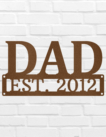 Dad Personalized Gifts - Custom Metal Sign