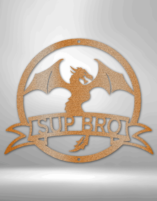 Load image into Gallery viewer, Dragon Banner Personalized Gifts - Custom Metal Sign
