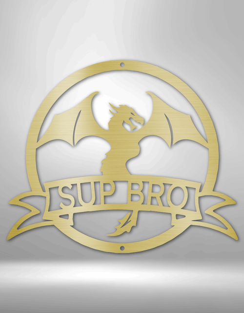 Load image into Gallery viewer, Dragon Banner Personalized Gifts - Custom Metal Sign
