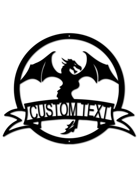 Dragon Banner Personalized Gifts - Custom Metal Sign