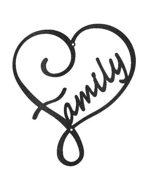 Load image into Gallery viewer, Family Love Personalized Gifts - Custom Metal Sign
