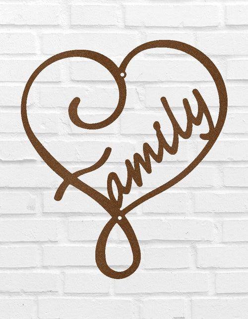 Load image into Gallery viewer, Family Love Personalized Gifts - Custom Metal Sign

