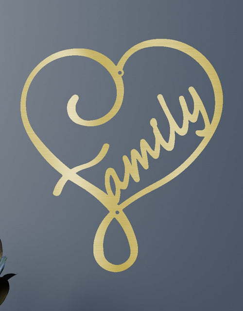 Load image into Gallery viewer, Family Love Personalized Gifts - Custom Metal Sign
