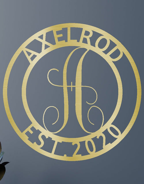 Load image into Gallery viewer, Family Name Personalized Gifts - Custom Metal Sign, Split Letter
