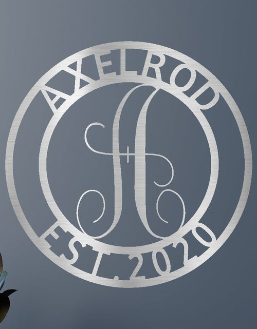 Load image into Gallery viewer, Family Name Personalized Gifts - Custom Metal Sign, Split Letter
