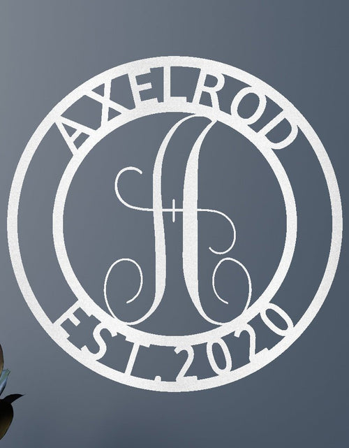 Load image into Gallery viewer, Family Name Personalized Gifts - Custom Metal Sign, Split Letter
