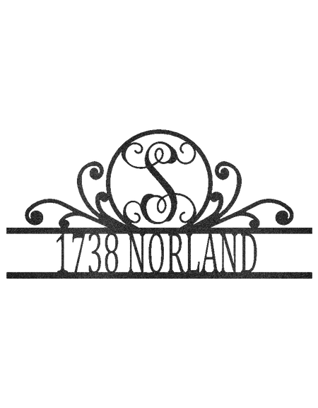 Family Name Personalized Gifts - Custom Metal Sign, Split Letter, Home Address Sign