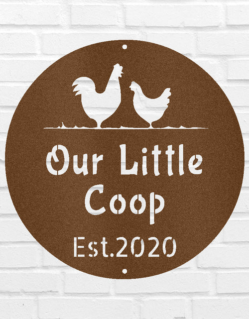 Load image into Gallery viewer, Farmer Chicken Coop Personalized Gifts - Custom Metal Sign
