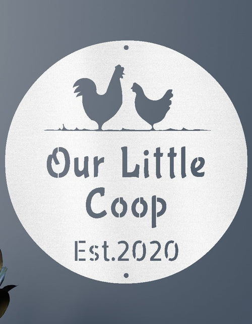 Load image into Gallery viewer, Farmer Chicken Coop Personalized Gifts - Custom Metal Sign
