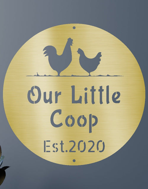 Load image into Gallery viewer, Farmer Chicken Coop Personalized Gifts - Custom Metal Sign
