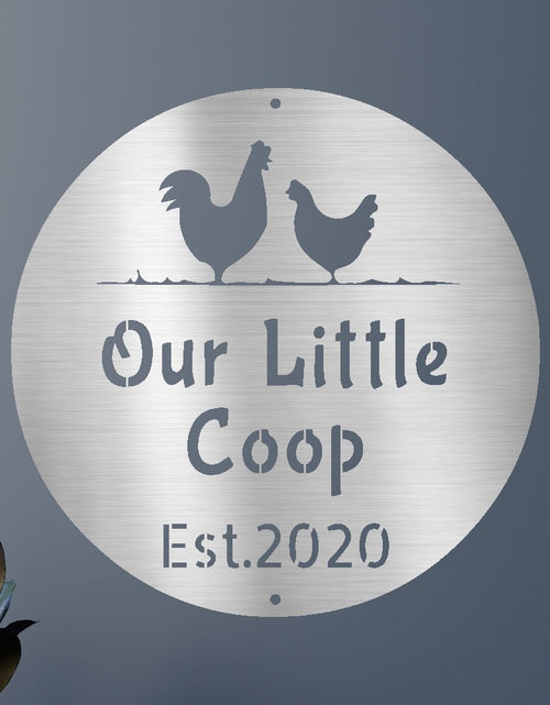 Load image into Gallery viewer, Farmer Chicken Coop Personalized Gifts - Custom Metal Sign
