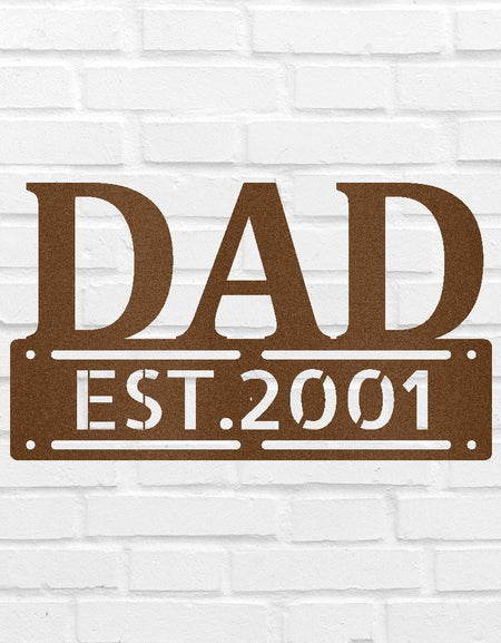 Father's Day Personalized Gifts - Custom Metal Sign