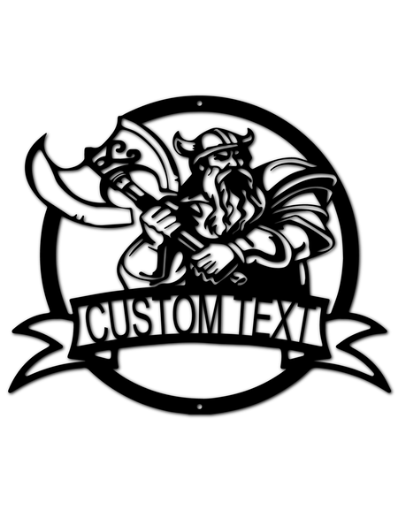 Fighting Viking Personalized Gifts - Custom Metal Sign