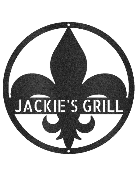 Fleur De Lis Personalized Gifts - Custom Metal Sign