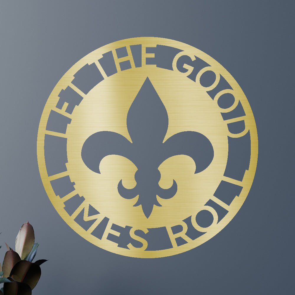 Fleur De Lis Yüzük Kişiselleştirilmiş Hediyeler - Özel Metal Tabela