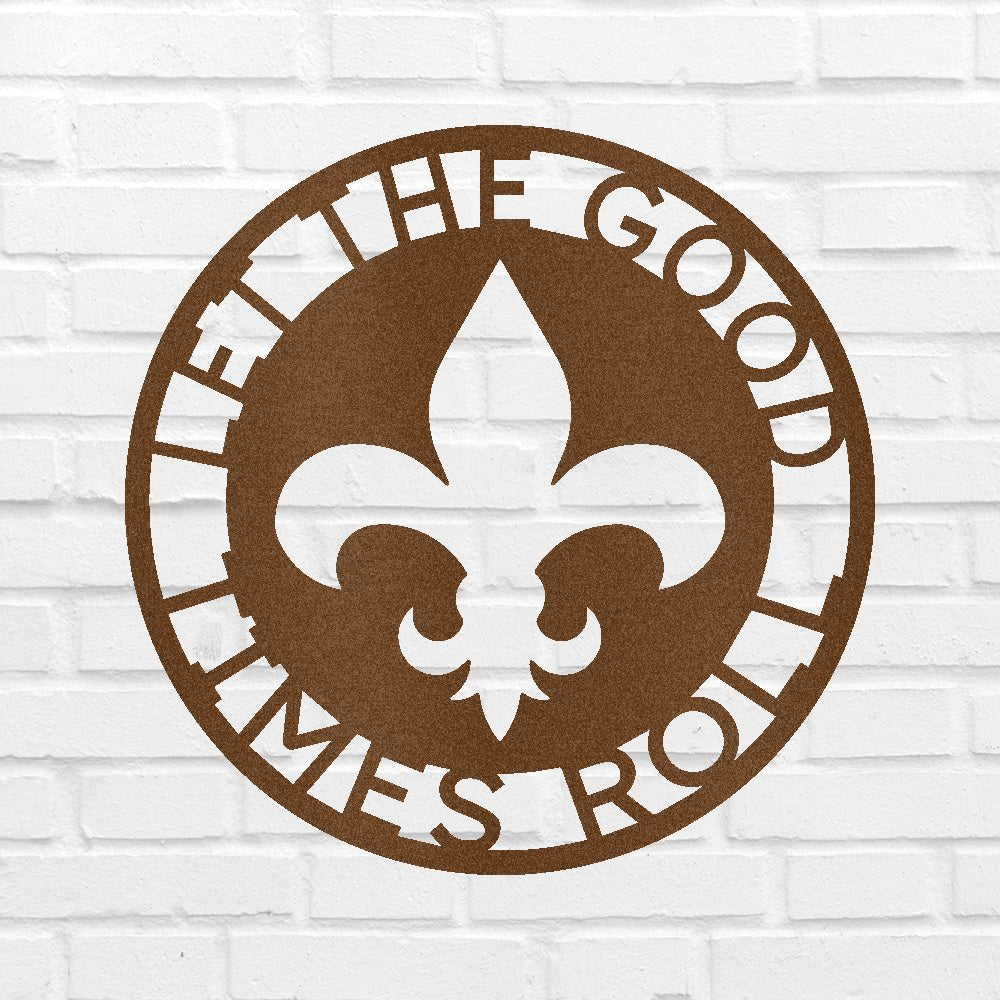 Fleur De Lis Yüzük Kişiselleştirilmiş Hediyeler - Özel Metal Tabela