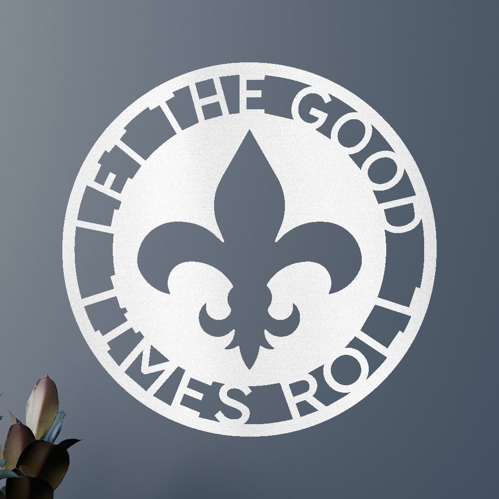 Fleur De Lis Yüzük Kişiselleştirilmiş Hediyeler - Özel Metal Tabela
