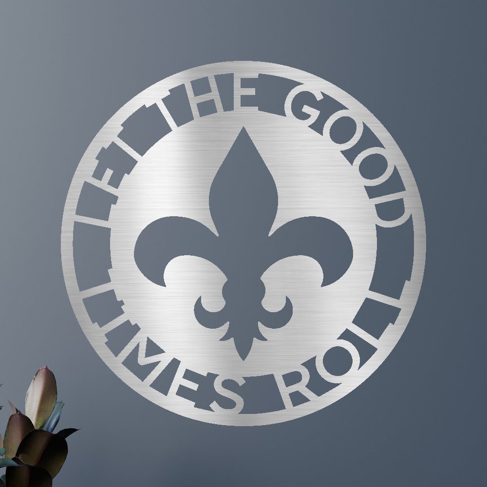 Fleur De Lis Yüzük Kişiselleştirilmiş Hediyeler - Özel Metal Tabela