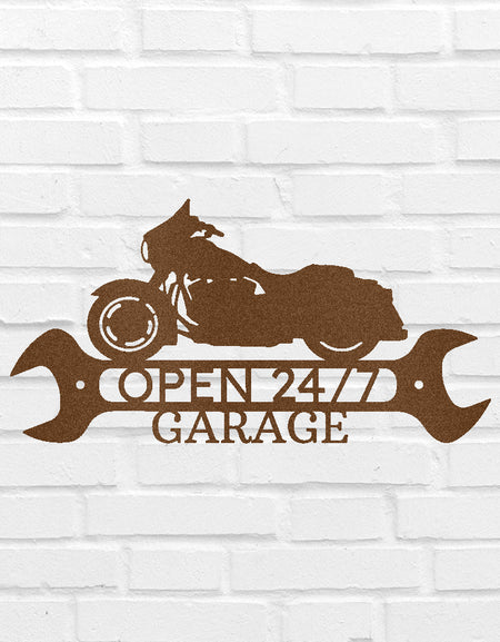 Garage Sign - Custom Metal Sign, Christmas Gift